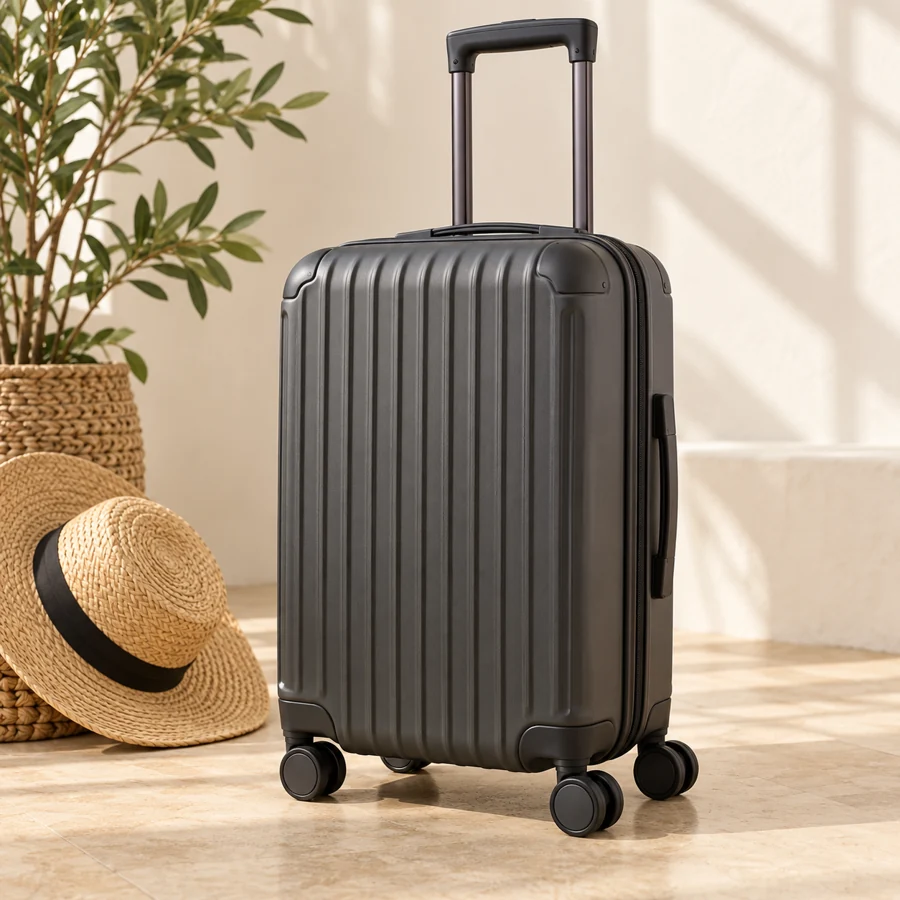 Carry-on luggage collection illustration